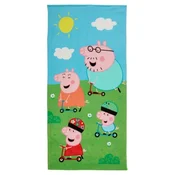 Djecji plažni rucnik PEPPA PIG 70x140 cm šareni, 100% pamucni velur