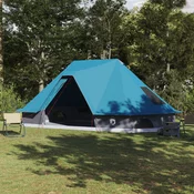 Tipi šator s krovom s pohranom Plava 680 x 430 x 270 cm taft