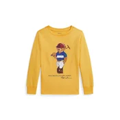 Otroška bombažna majica z dolgimi rokavi Polo Ralph Lauren