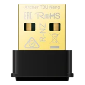 TP-LINK Bežicni adapter ARCHER T3U Nano Wi-Fi/AC1300/867Mbps/433Mbps/interna antena crni