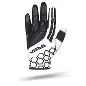 Motociklisticke rukavice RSA MX EVO crno-bijele