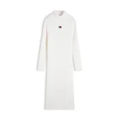 Tommy Jeans Pletena obleka bela