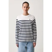 U.S. Polo Assn. majica z dolgimi rokavi ženska bombažna Stripe LS