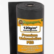 Aquagart 175 m2 vrtnega flisa, flisa za plevel, mulčnega flisa, talne tkanine, geotekstilnega flisa 120 g širine 1 m., (22074067)