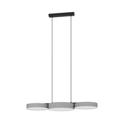 Eglo 900856 - LED RGBW Zatemnitveni lestenec na vrvici BARBANO-Z 3xLED/7,5W/230V siva