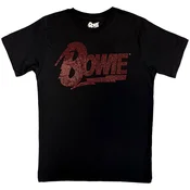 David Bowie Logo (Embellished) Black M Majica