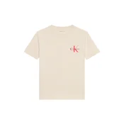 Calvin Klein Jeans Majica kremna/svetlo rdeča/črna