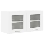 Vidaxl Viseča omarica z vrati Bela 80 x 31 x 40 cm Konstruiran les