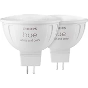 Komplet 2x LED RGBW prigušiva sijalica Philips Hue WACA GU5,3/MR16/6,3W/12V