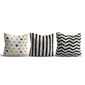 Aberto Design Set 3 jastuka 43x43cm Šareni