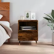 Vidaxl vidaXL Nočna omarica dimljen hrast 40x35x50 cm