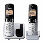 Panasonic KX-TGC212 DECT telefon Identifikacija poziva Metalno