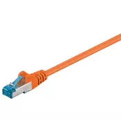 GOOBAY S/FTP CAT 6A patch 3 m oranžni mrežni povezovalni kabel
