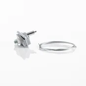 Ivela adapter mehanski, hitri odklop, srebrn - srebro - Aluminij