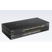 D-Link DXS-1210-28S mrežni prekidac Upravljano L2/L3 10G Ethernet (100/1000/10000) 1U Crno