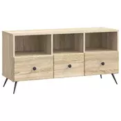 vidaXL TV omarica Sonoma hrast 102 x 34,5 x 50 cm Inženirski les
