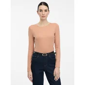 Light brown womens long-sleeved T-shirt ORSAY - Womens