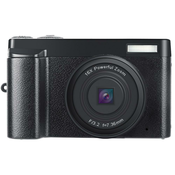 INF Digitalni fotoaparat 48 MP, 1080p HD, 16x zoom, preklopni zaslon Črna, (21245575)
