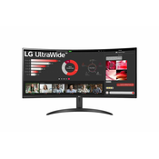 LG UltraWide 34WR50QC-B - LED monitor - curved - 34 - HDR