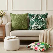 vidaXL Blazina 2 kos HOUTEN večbarvno 55 x 55 cm Poliester