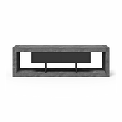 Črna/siva TV omarica v betonskem dekorju 175x52 cm Nara – TemaHome