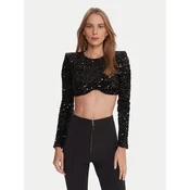 Elisabetta Franchi Bluza TO-046-57E2-V370 Črna Slim Fit