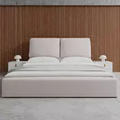 Bessagi Home Oblazinjena Postelja Perla, Bež, 180x200