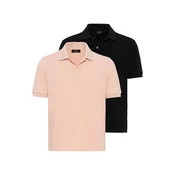 Antioch Majica Gianpiero rosé/črna