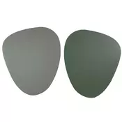 PODMETAC PVC OBLUTAK 44x37cm dvostrani cream/green 0052507