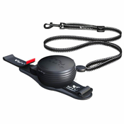 Lishinu3 3v1 povodec črne barve velikost M (8-12 kg)