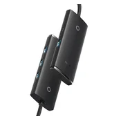 Baseus Lite 4-portna USB Type-A hub doking stanica, 2 m, crna