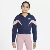 Nike AIR FULL-ZIP HOODIE, djecja jakna za fitnes, plava DD7137