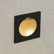 Lucande LED-stenna vgradna svetilka Pordis, IP65, kvadratna - Sodobni - antracit - Kovina
