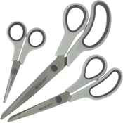ŠKARJE WESTCOTT SET EASY GRIP 13cm, 20,1cm, 24,7cm SIVE 1/3 N-90030 00