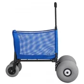 VEVOR Voziček za plažo 1065x760x845-1140 mm Črn Zložljiv