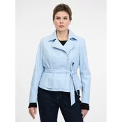 Light blue womens faux leather jacket ORSAY - Womens