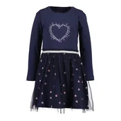 BLUE SEVEN Obleka temno modra/svetlo roza/srebrna