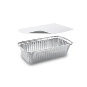 Skleda (ALU) kvadratna 218 x 112 x 60 mm 900ml + pokrov [5 kompletov]