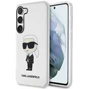 Karl Lagerfeld Samsung Galaxy S23 transparent hardcase Ikonik Karl Lagerfeld (KLHCS23SHNIKTCT)