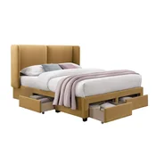 Homestar Postelja SUGI z vzmetnico HARMONY DUO SEASON 160x200 cm, rumena