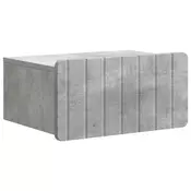 vidaXL vidaXL Stenski nočni omarici Betonsko siva 49 x 34,5 x 24 cm, (5000209671)