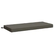 Vidaxl Blazina za klop SOEST 100% poliester Siva 110 x 50 x 8 cm