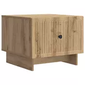 vidaXL Klubska miza Artisan hrast 49 x 50 x 40 cm Inženirski les