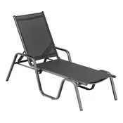 Kettler KETTLER BASIC PLUS aluminijska ležaljka za sunčanje, sklopiva i podesiva, antracit