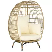 Homestar Ratan fotelj 105x90x148 cm kaki