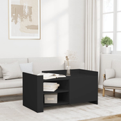 Stolic za kavu crni 100 x 50 x 50 cm od konstruiranog drva