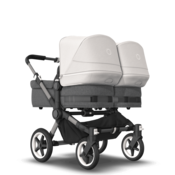 Bugaboo Donkey 5 Twin Graphite/Grey Melange - Misty White