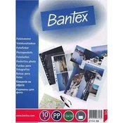 Bantex Prospektni ovitki za fotografije 13 x 18 cm U za obešanje - A4, 80 mikronov, 10 kosov