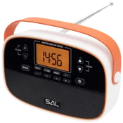 SAL radio pri?emnik, AM/FM, alarm, LCD ekran, krem bo?a