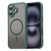 Hibridni ovitek HaloFrost II MagSafe za iPhone 16 - green